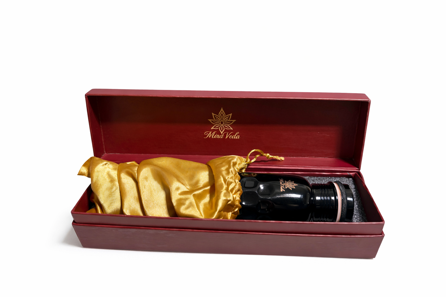 MiraVeda Antique Diamond Black Copper water Bottle