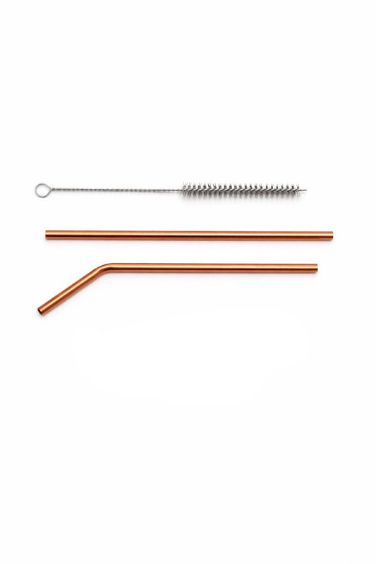 Copper Straw Set