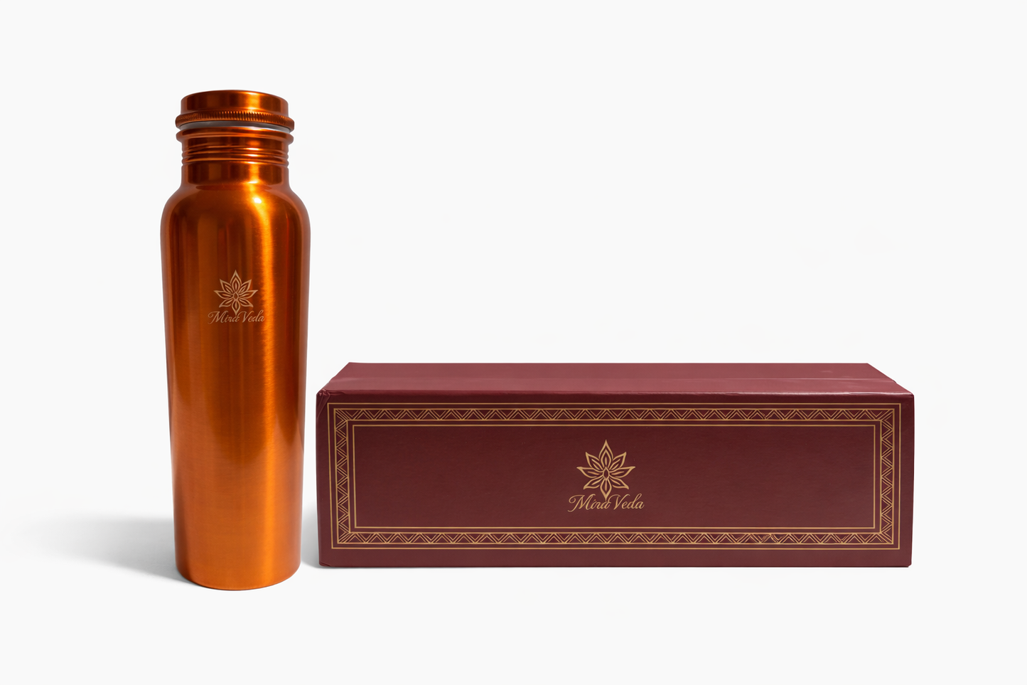 MiraVeda Plain Copper Bottle