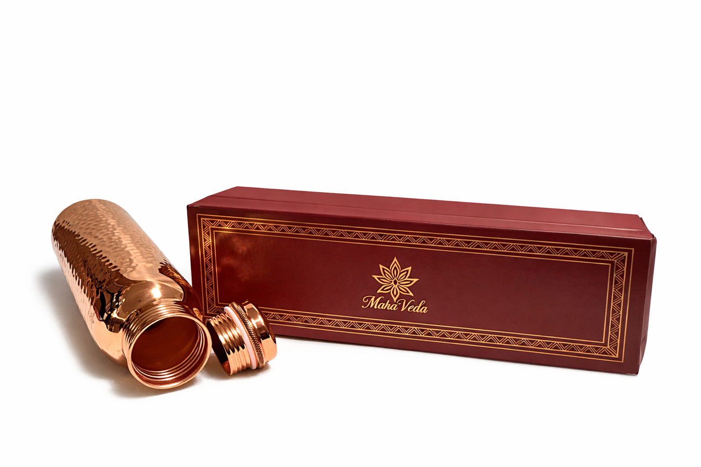 MiraVeda Hammered water Bottle